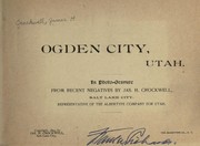 Cover of: Ogden City, Utah