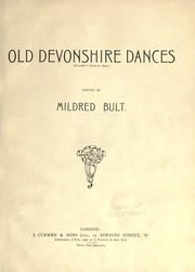 Cover of: Old Devonshire dances by Mildred Bult