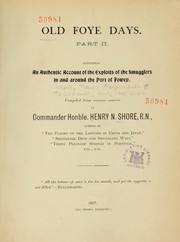 Cover of: Old foye days. part II