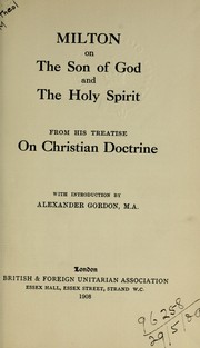 Cover of: On the Son of God and the Holy Spirit: from his Treatise on Christian doctrine