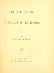 Cover of: On the wing through Europe.