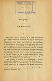 Cover of: "Oorlogstijd" by Frederik Carel Gerretson