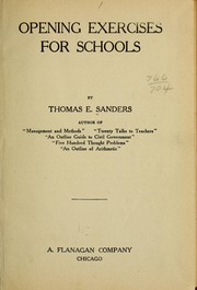 Cover of: Opening exercises for schools...