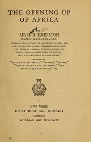 Cover of: The opening up of Africa by Harry Hamilton Johnston