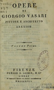 Cover of: Opere de Giorgio Vasari