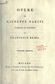 Opere by Giuseppe Parini