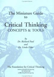 Cover of: The Miniature Guide to Critical Thinking-Concepts and Tools
