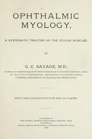 Cover of: Ophthalmic myology, a systematic treatise on the ocular muscles.