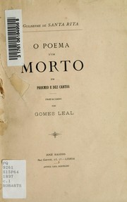 O poema d'um morto by Guilherme Augusto de Santa Rita