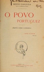 Cover of: O povo portuquez: aspectos sociaes e economicos