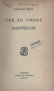 Cover of: Ore ed ombre dantesche