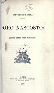 Cover of: Oro Nascosto by Salvatore Farina