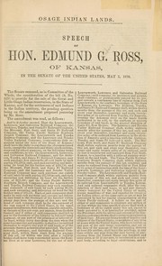 Osage Indian lands by Edmund G. Ross