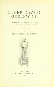 Cover of: Other days in Greenwich