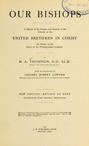 Our bishops by Thompson, Henry Adams