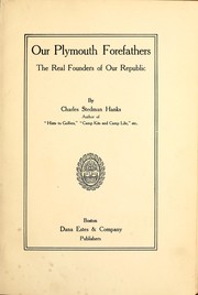 Cover of: Our Plymouth forefathers