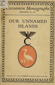 Cover of: Our unnamed islands
