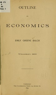Cover of: Outline of economics
