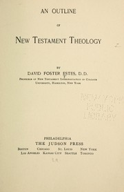 An outline of New Testament theology by David Foster Estes