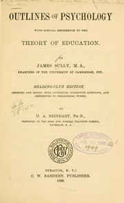 Cover of: Outlines of psychology: with special reference to the theory of education