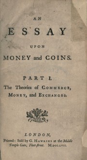 Cover of: An essay upon money and coins