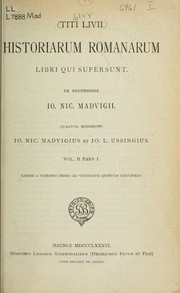 Cover of: Historiarum Romanarum libri qui supersunt by Titus Livius