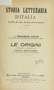 Cover of: Storia letteraria d'Italia