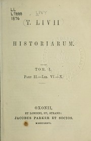 Cover of: Historiarum by Titus Livius