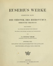 Cover of: Werke. by Eusebius of Caesarea