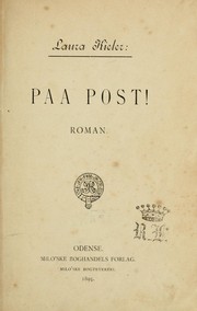 Cover of: Paa post! by Laura Anna Sophie Müller Kieler