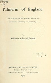 Palmerin of England by William Edward Purser