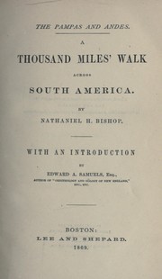 Cover of: The Pampas and Andes by N. H. Bishop