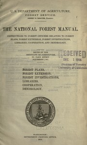 Cover of: Pamphlets on forest policy | 