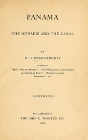 Cover of: Panama, the isthmus and the canal