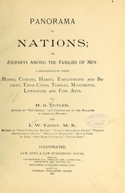 Cover of: Panorama of nations: or, Journeys among the families of men