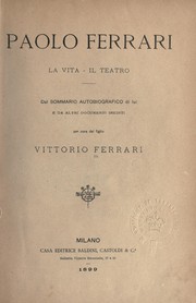 Cover of: Paolo Ferrari by Vittorio Ferrari