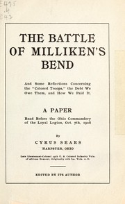 Cover of: Paper of Cyrus Sears. by Cyrus Sears