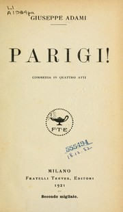 Cover of: Parigi: Commedia in quattro atti