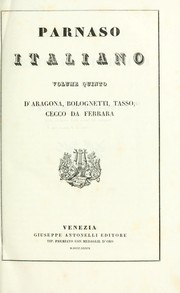 Cover of: Parnaso italiano