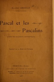 Cover of: Pascal et les pascalins: d'après des documents contemporains