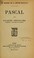 Cover of: Pascal