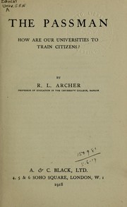 The passman by R. L. Archer