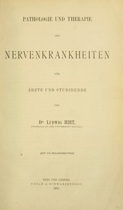 Cover of: Pathologie und Therapie der Nervenkrankheiten: fur Ärzte und Studirende