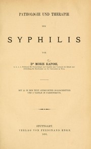 Cover of: Pathologie und Therapie der Syphilis