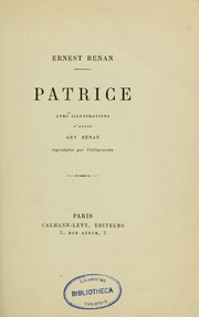 Cover of: Patrice by Ernest Renan