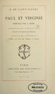 Cover of: Paul et Virginie by Bernardin de Saint-Pierre