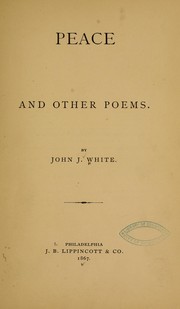 Cover of: Peace and other poems.