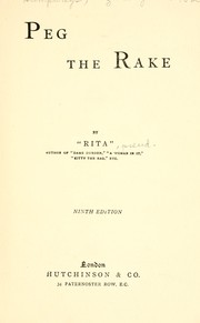 Cover of: Peg, the rake by Rita., Rita.