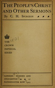 Cover of: The people's Christ and other sermons