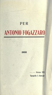 Cover of: Per Antonio Fogazzaro